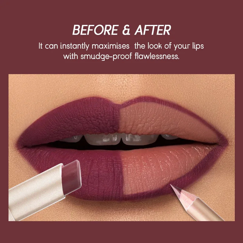 USHAS 2 in 1 Color Lip Liner + LIPSTICK Set