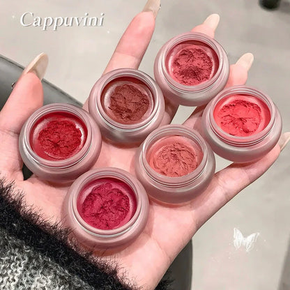 Canned Lip Mud Lipstick Velvet Matte Solid Lip Gloss Cheek Tint Lips Makeup Korean Cosmetic