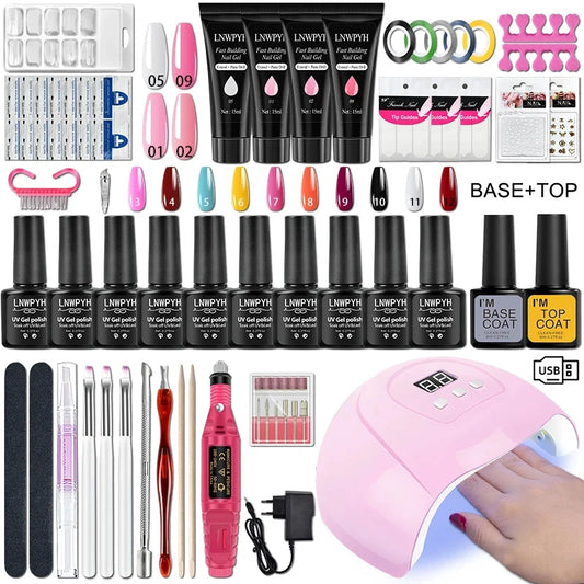 Poly Gel Nail Kit