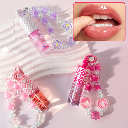 3 colors phone Charm lipgloss set