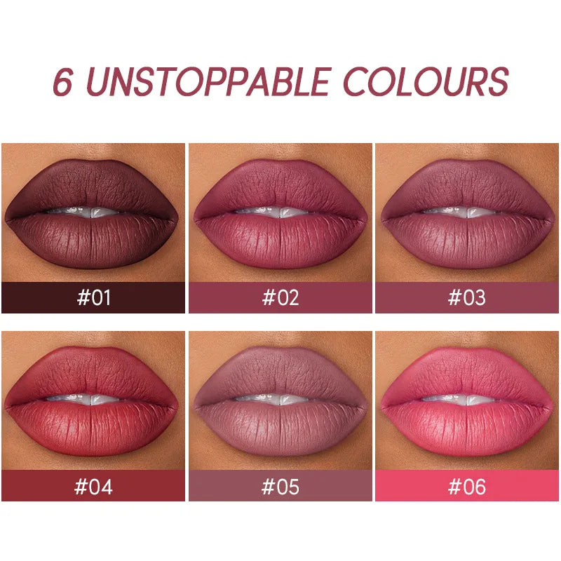 USHAS 2 in 1 Color Lip Liner + LIPSTICK Set